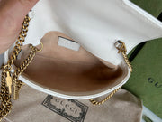 2022 Gucci Marmont White Mini Handbag