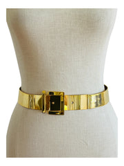Gold Metal Modenist Mesh Belt