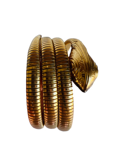 Victorian Coiled Gold Snake Bracelet