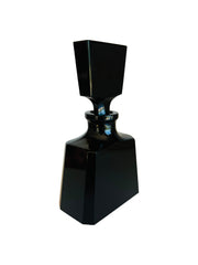 Deco Style Black Glass Perfume Bottle