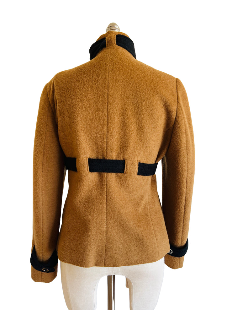 Alpaca Brown Military Style Jacket