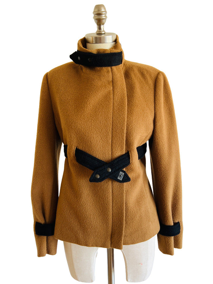 Alpaca Brown Military Style Jacket