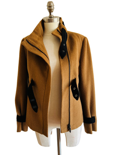 Alpaca Brown Military Style Jacket