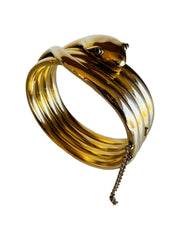 Victorian Coiled Gold Snake Bracelet