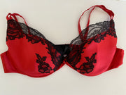 C. Gilson Red Silk Bra 34D